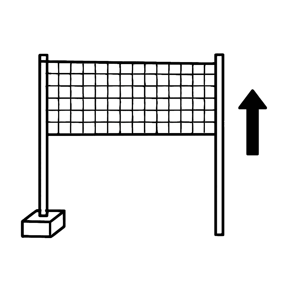Montage et démontage des terrains de badminton